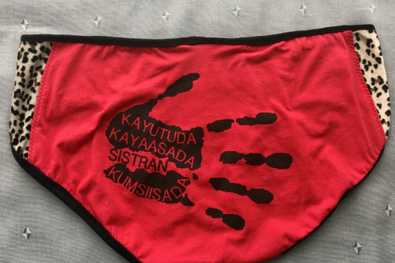 Bad Girl: medium large undies made from Tshirts