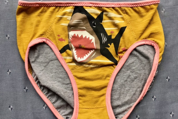 Bite Me, Eternal Optimist: small undies made from Tshirts