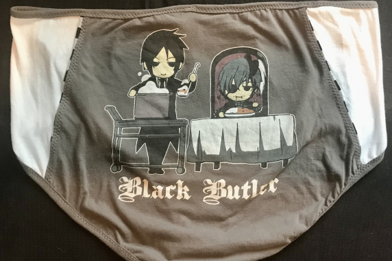 Black Butler: XL undies made from Tshirts