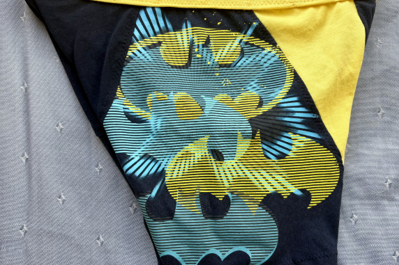 Blue Batman: medium tshirt briefs