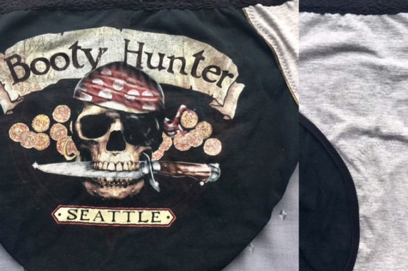 Booty Hunter: large undies made from Tshirts