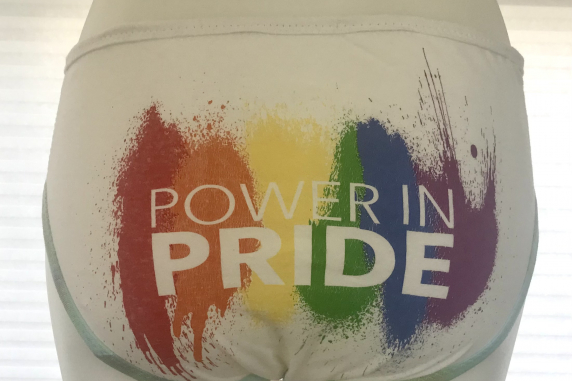 Power paint: medium undies made from Tshirts