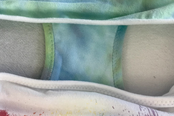 Power paint: medium undies made from Tshirts