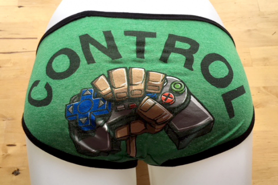 Control Freak: small tee shirt panties by Up & Undies