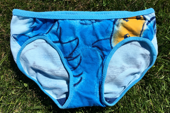 Cookie Monster: extra small Upcycled Handsewn Panties by Up & Undies
