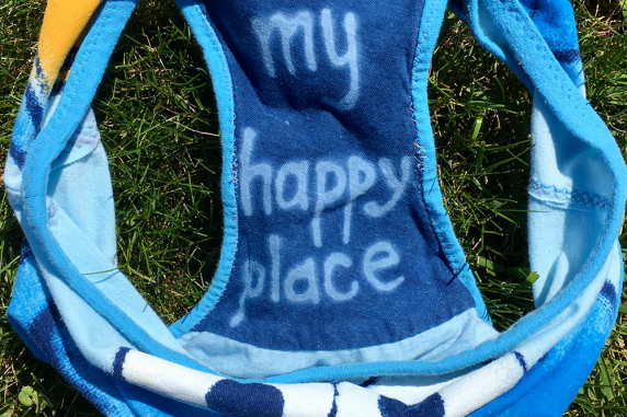 Cookie Monster: extra small Upcycled Handsewn Panties by Up & Undies