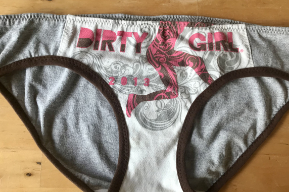 Dirty Girl: medium undies made from Tshirts