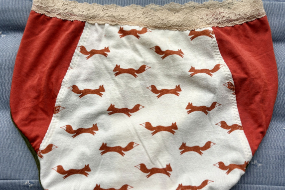 Foxy Lady: small undies made from Tshirts