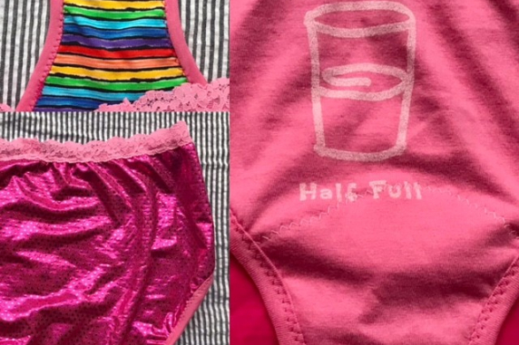 Half Full: large undies made from Tshirts