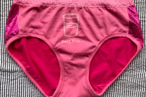 Half Full: large undies made from Tshirts