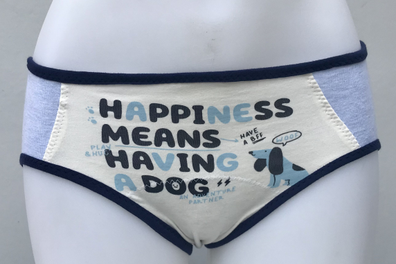 Happiness=Dog: small undies made from Tshirts