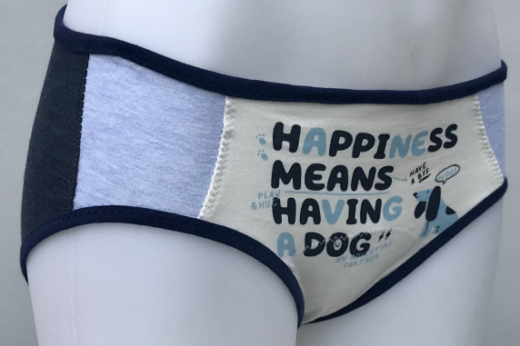 Happiness=Dog: small undies made from Tshirts