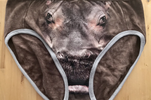 Hippo Bootie: large undies made from t shirts