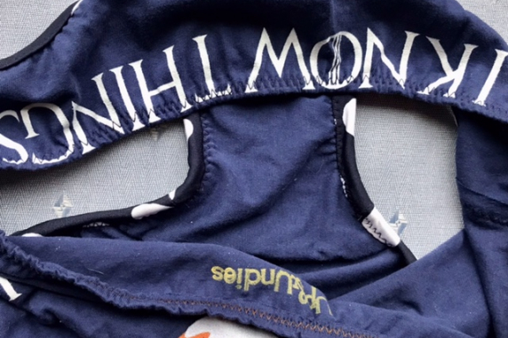 I Bake: medium undies made from Tshirts