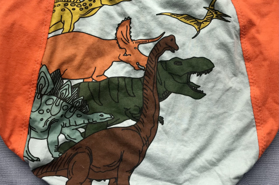 Jurassic Panties: large undies made from Tshirts
