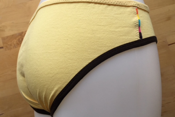 KEXP Giraffe: medium eco friendly undies made from t shirts by Up & Undies