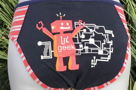 Lil' Geek: medium undies made from t shirts