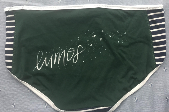 Lumos: medium large undies made from Tshirts