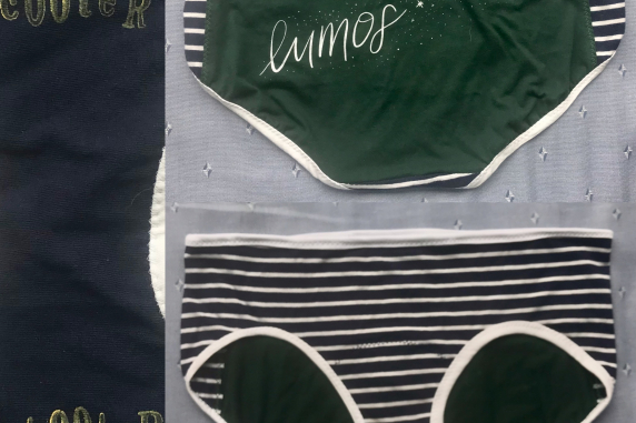 Lumos: medium large undies made from Tshirts