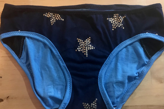 Menorah Tush: medium undies made from Tshirts