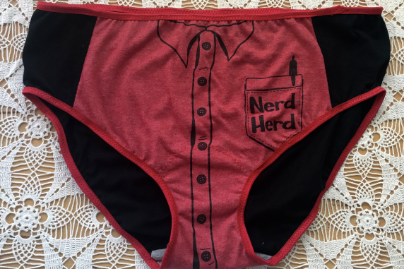 Nerd Herd: large undies made from Tshirts