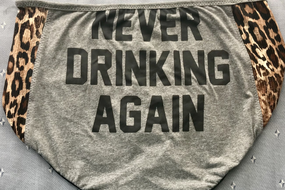 Never Again: large undies made from Tshirts