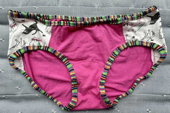 Ninja Kitty: medium large undies made from Tshirts