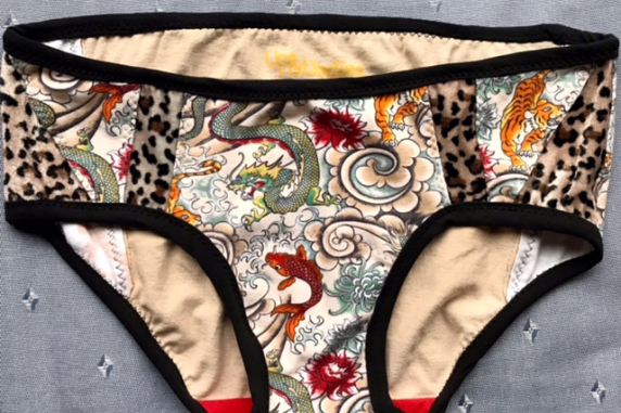 Painted Lady: medium undies made from Tshirts