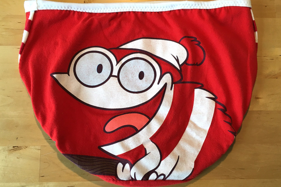 Peppermint Chameleon: small Upcycled Handsewn Panties by Up & Undies