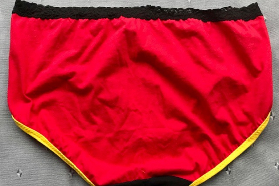 Pie Front: large undies made from Tshirts