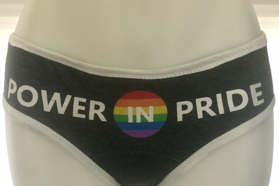 Pride Power: small medium undies made from Tshirts