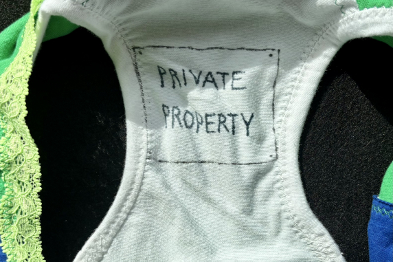 Private Property: medium size undies made from Tshirts
