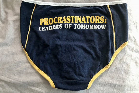Pro Crastinator: extra large undies made from Tshirts