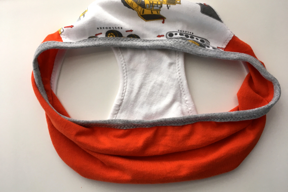 Safety Orange: small undies made from Tshirts and onesies by Up & Undies