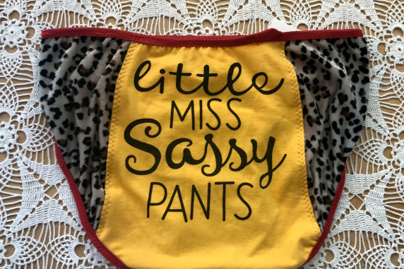 Sassy Pants: small undies made from Tshirts