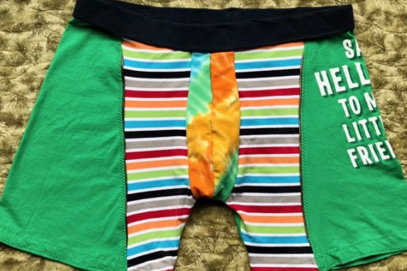 Say Hello: 33 inch waistband medium tshirt briefs
