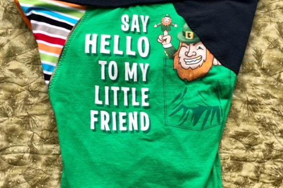 Say Hello: 33 inch waistband medium tshirt briefs
