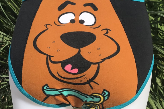 Scooby: small medium undies made from Tshirts