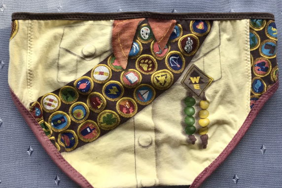 Scout's Honor: medium undies made from Tshirts