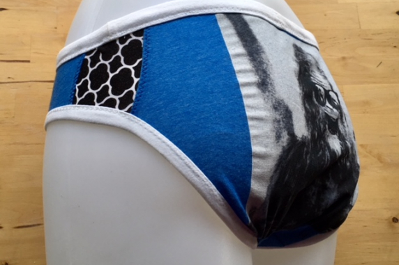 Selfie: medium eco friendly undies made from t shirts by Up & Undies