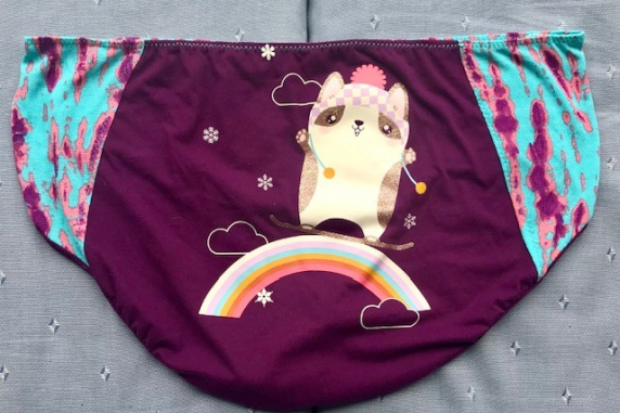 Snowcat: large undies made from Tshirts