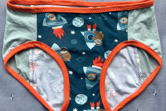 Space Sloths: small undies made from Tshirts