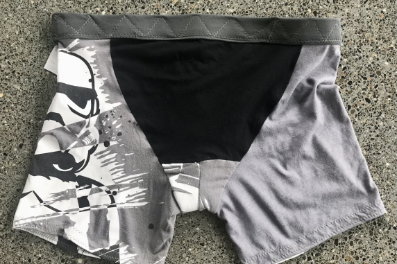 Star Wars Grey: 35 inch waist medium tshirt briefs