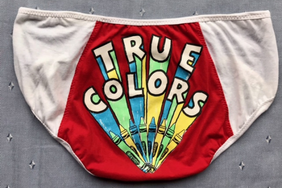 True Colors: medium undies made from Tshirts