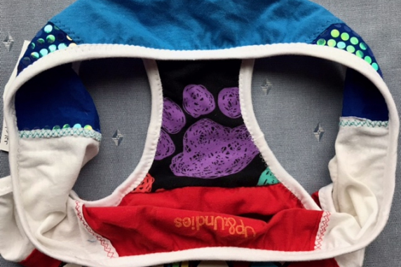 True Colors: medium undies made from Tshirts