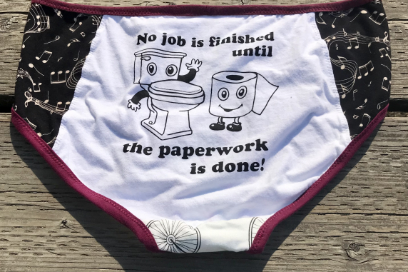 Whistle (while you work): Super large undies made from Tshirts