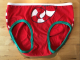 Peppermint Chameleon: small Upcycled Handsewn Panties by Up & Undies