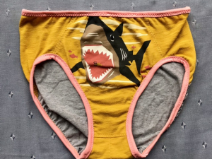 Bite Me, Eternal Optimist: small undies made from Tshirts