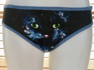 Galaxy Cat: M tee shirt undies by Up & Undies