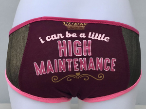 High Maintenance: small undies made from Tshirts